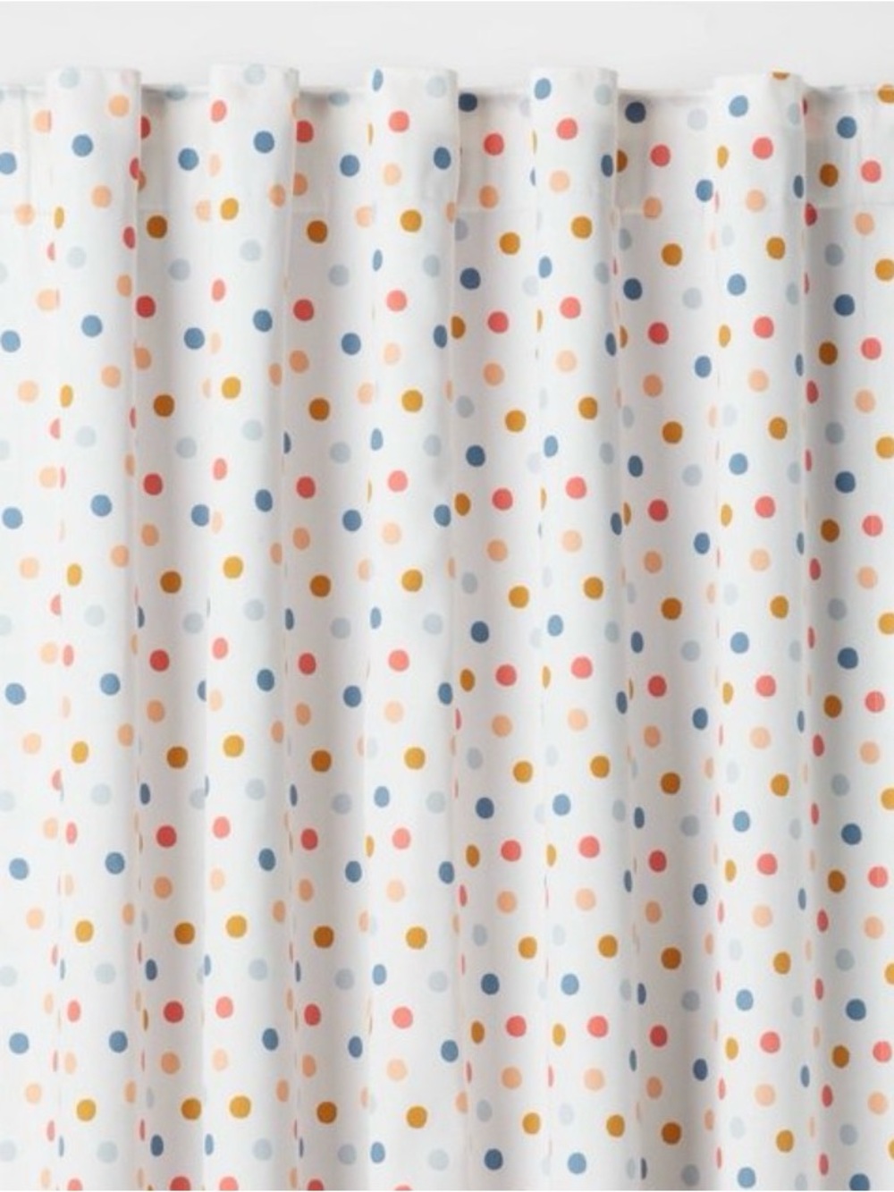 42”Wx84”L Dot Kids Blackout Window Curtain W/White Panel - Pillowfort NWT